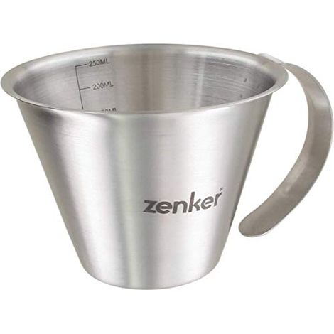 Misurino con parte graduata all'interno 250 ml in acciaio. 10x5x7,5cm (1/3)