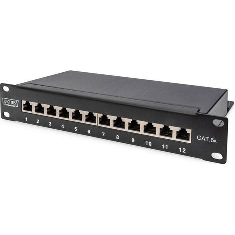 Panneau de brassage Digitus DN-91612S-EA 12 ports CAT 6a 1 UH 1 pc(s) Q120322 (1/6)