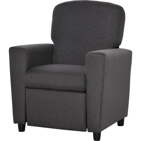 2 in 1 design Kids Sofa Armchair Footrest for Children Playroom Bedroom Living Room, 55 x 50 x 67cm, Grey (1/5)