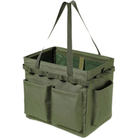 Boîte de rangement portable multifonctionnelle pour le camping, sac à outils, sac à main de camping, sac à bois de chauffage pour pique-nique (1/5)