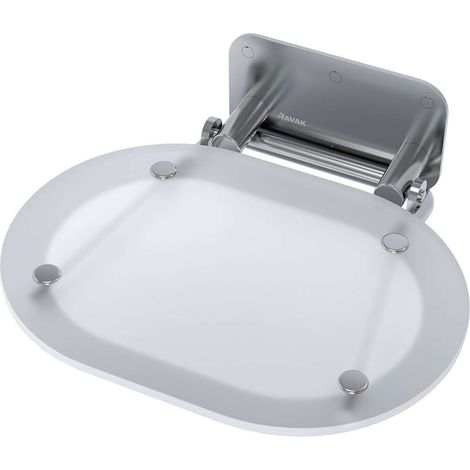 Ravak Asiento de ducha abatible Ravak Ovo Cromo PMR para mampara de ducha (B8F0000029) (1/5)
