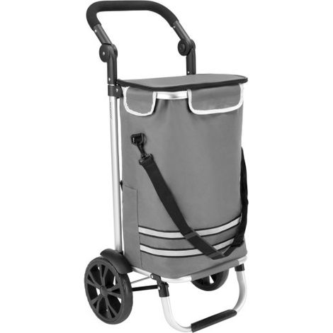 Caddie, Cabas ou Chariot de course Isotherme à Roulettes Gris (1/5)