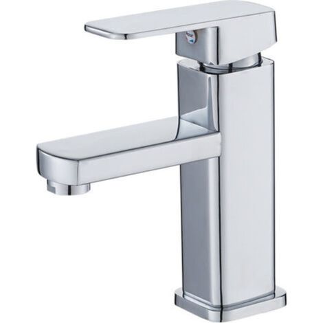 Bathroom sink faucet hot and cold water tap (1/4)