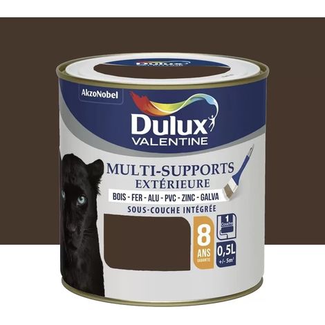 Peinture Dulux Valentine multi-supports extérieure Brun Normandie 0,5 L (1/3)