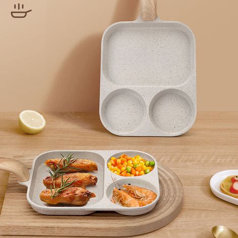 Poêle extra large 40 x 19 cm antiadhésive pour œufs et hamburgers, fond plat, compatible avec les plaques à induction (1/5)