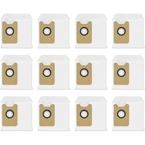 Lot de 12 sacs à poussière pour aspirateurs Cecotec Conga 20090, 3i P10 Ultra, ILife T60s, Airbot X40 Ultra/X40 Master et INIC IX30 AI Ultra. (1/5)