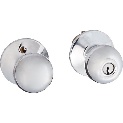 Lot de boutons de porte de rangement Chrome poli