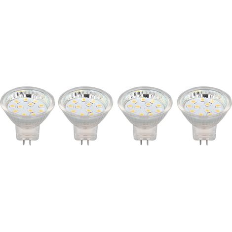 Stück MR11 12-LED-Glühbirnen, 2 W, 300 lm, Spot-Glühbirnen mit Doppelstiftsockel, warmweißes Licht (3000 K) (1/5)