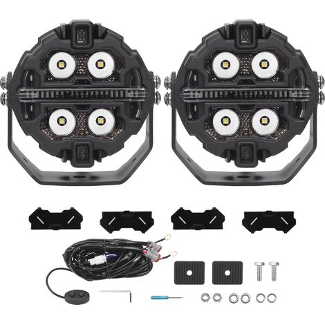 3.5inch 160W LED Driving Light Spot Beam Lights For SUV 4WD RGB DRL LED lights (1/5)