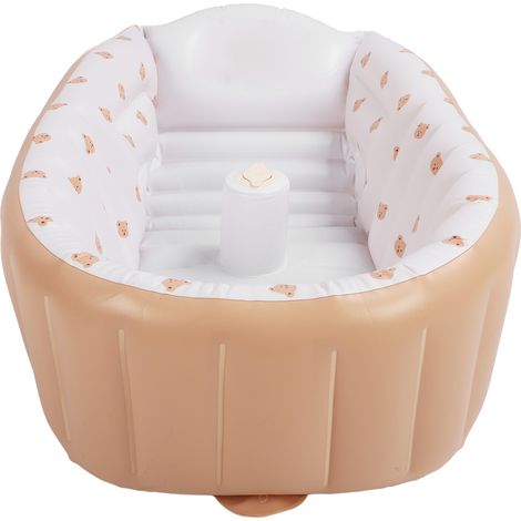 Baignoire gonflable pour bébé, légère, multifonctionnelle et portable, pliable, idéale pour les voyages. (1/5)