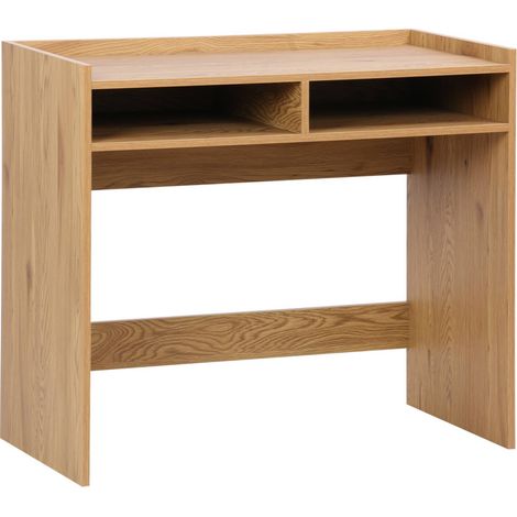 sweeek - Schreibtisch Holzdekor mit 2 Ablagen