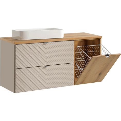 Waschtisch 120cm Manoa mit 2 Schubladen, Kaschmir (1/5)
