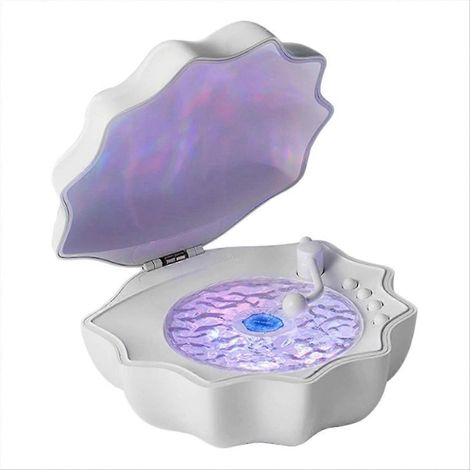 Coque Enceinte Coque Lamp sans Fil Enceinte Bluetooth Subwoofer Sleeping Bureau Ornaments Gift pour Friends Blanc (1/5)