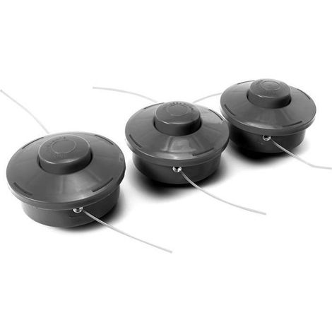 3x Tête Débrousailleuse Universelle Tondeuse à Gazon Nylon Fil+ 2.4mm Corde NOIR (1/4)