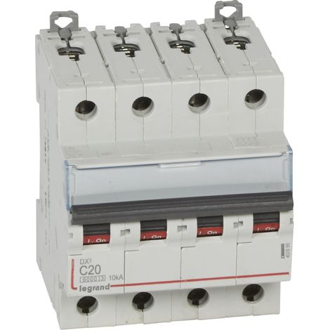 Legrand DX³ 6000 Modulares Weißer Vierpoliger Leistungsschalter
