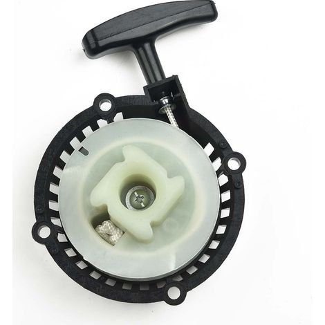 Arrancador de retroceso para motores de 47 cc/49 cc, de metal y nailon, compacto (10 x 6 cm), para minimotos todoterreno. (1/5)
