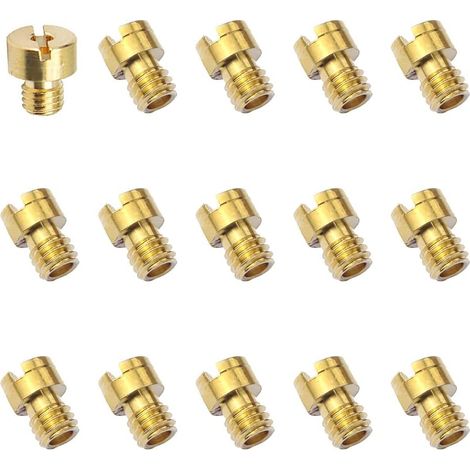 15 Pièces Gicleur Carburateur M4 Carburateur Main Jet Kit Gicleur Principal Carburateur Gicleur Principal Moto 40 44 46 48 50 52 54 56 58 60 65 70 75 80 85 pour PWK Keihin PE CVK (1/5)
