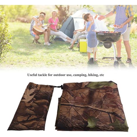 Bâche imperméable camouflage militaire pour tente, auvent, protection contre la pluie (2 x 1,5 m) (1/5)