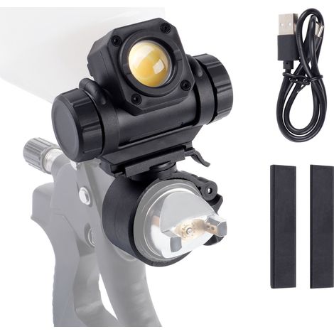 Lampe pour pistolet à peinture 3500-6500K 450LM IRC 95 LED rechargeable rotative et inclinable pour peinture automobile (1/5)