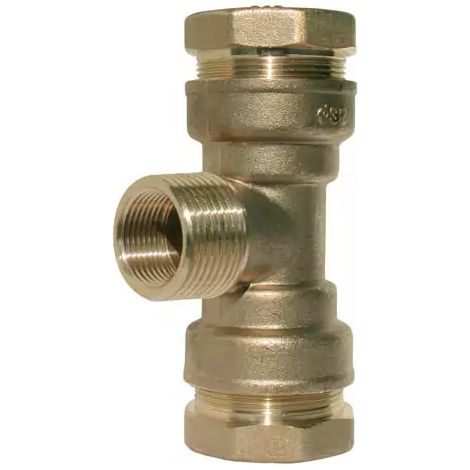 Té PE laiton eau serrage ext et M 20-15x21-20 (1/3)