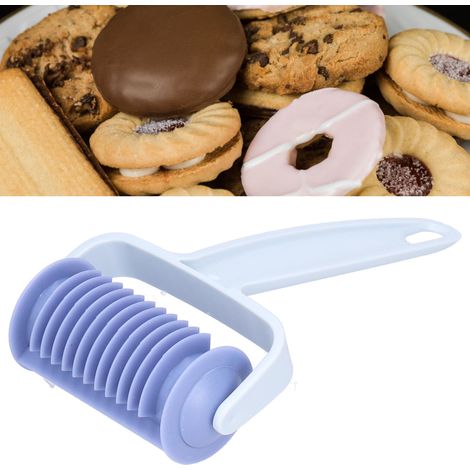 Rouleau à pâte DIY innovant en ABS, accessoire de pâtisserie pour la fabrication de biscuits et de pains. Rouleau à rayures jalousie. (1/5)