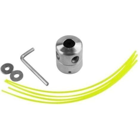 Tête de débroussailleuse universelle en aluminium tête de coupe-herbe fil nylon (2X Orange) (1/5)