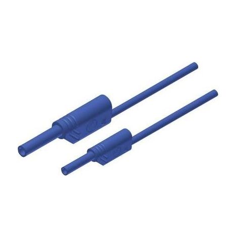 SKS Hirschmann MAL S WS 2-4 100/1 Puntali di sicurezza Spina a banana 4 mm Spina a banana 2 mm 1.00 m Blu 1 pz.