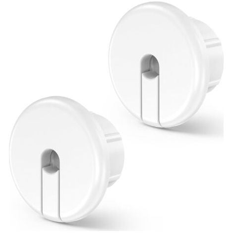 Sollbry Passe-câble mural pour câble Ethernet, trou mural de 1 pouce, passe-câble pour douille de câble Ethernet Starlink et trous de fils de meubles (blanc, 2 pièces) (1/5)