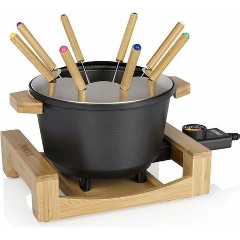 Princess 173025 Fondue Pure Noir 1,5 L für 8 Personen