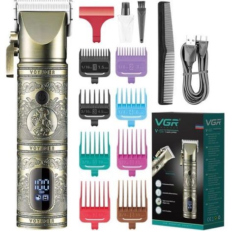 (cuivre)Tondeuse à cheveux professionnelle sans fil pour homme - Tondeuse à cheveux électrique pour homme (1/5)