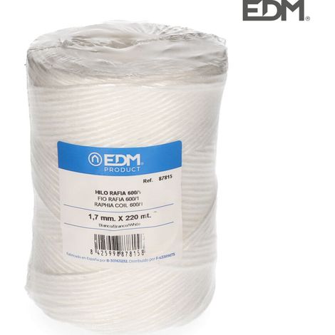 Bast-EDM-Garn, 600/1 Spule, 400 g/220 m, Weiß