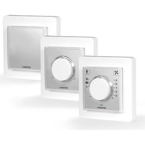 Sauter 0940240301 - Einzel-Aufbaurahmen Weiß mit Halterung