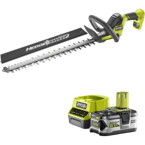 Confezione RYOBI Tagliasiepi 18V OnePlus Brushless LINEA 45 cm RY18HT45A-0 - 1 Batteria 5.0Ah - 1 Caricabatterie rapido