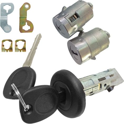 Suitable for Cadillac vehicle locks, ignition lock cylinders, left and right door locks, 2 keys OE706797 706592 (1/4)