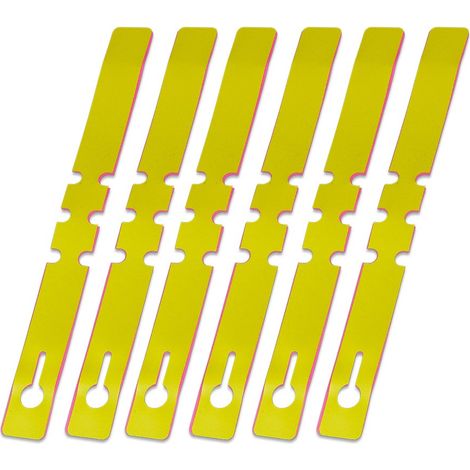 Étiquettes pour plantes, paquet de 100, jaune (1/4)