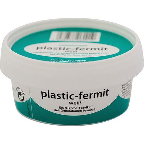 Fermit Plastic-Fermit Masilla de impermeabilidad resistente de más de 100 °C blanco (1/2)