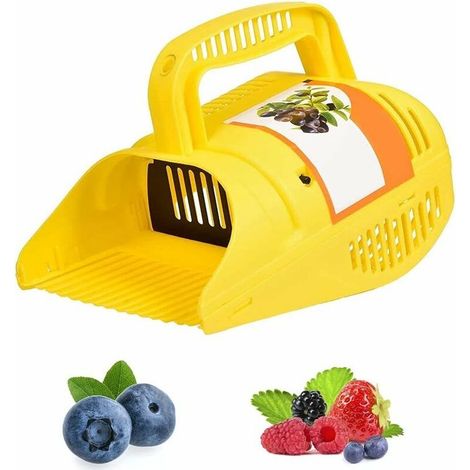 Cueilleur de baies Blueberry Rake Scoop Peigne Outil de cueillette de jardin Fruit Harvester Metal Garden Outdoor Rake Scoop for Fruit Foraging Harvesting Collector (1/5)