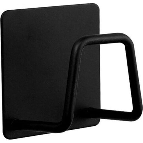 Küchenutensilienhalter aus Aluminium/Edelstahl – Kein Bohren erforderlich – 4,8 cm – Schwammhalter – Schwarz (Küchenutensilien nicht enthalten) (1/5)