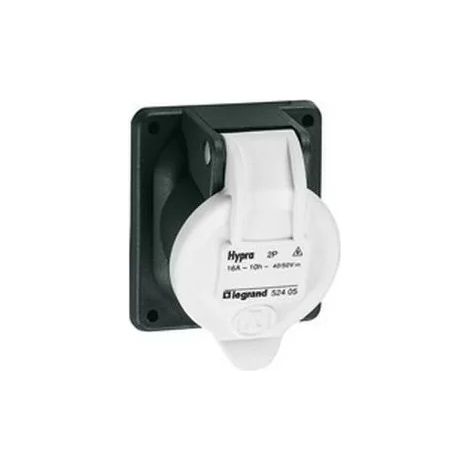 Socle Prise de courant fixe 2 Pôles Hypra IP44 TBT 16A 20V à 50V continu plastique LEGRAND 052405
