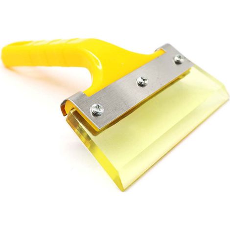 Grattoir à glace pour voiture avec manche, raclette à eau et neige, outil de pose de film et wrap, dégivreur pare-brise, kit 2 pièces (1/5)