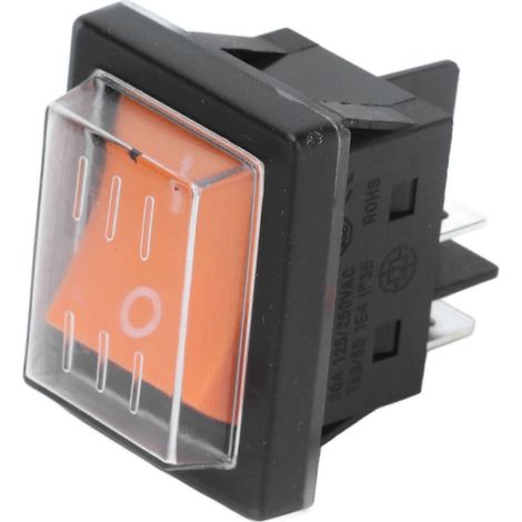 Interrupteur marche/arrêt à 4 pôles en plastique ABS étanche de qualité marine avec couvercle pour appareils électriques 125/250 V CA (1/4)