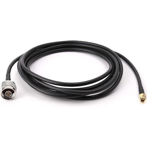 Câble coaxial RF RG58 avec connecteur N mâle vers RP-SMA mâle - 3M (1/5)