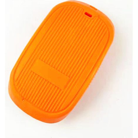 Brosse de bain en silicone pour chien, brosse de massage pour chat, peigne pour enlever les poils morts, orange, 1 pièce-AquaForge (1/4)