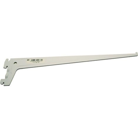 Mensola a 2 ganci 35 cm bianca (1/2)