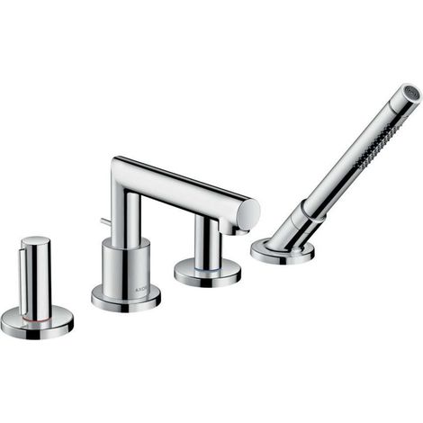hansgrohe AXOR Uno 4-Loch Wannenrandarmatur, Zerogriff, Ausladung (1/4)