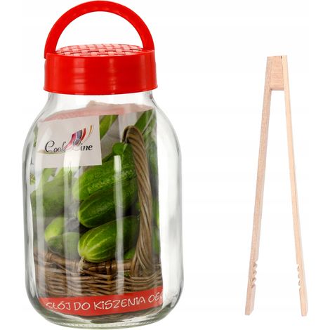 Tarro Gardenline de 3 litros + tapa + receta/pinzas CHOM3000/A
