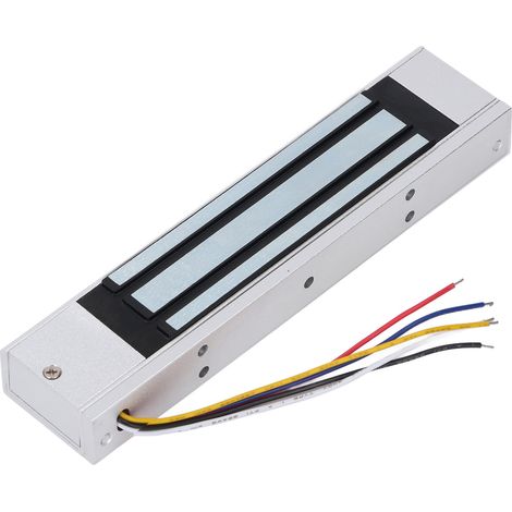 Serrure électromagnétique 180 kg 350 lbs 12V DC mode NC 5 fils verrou électrique pour contrôle d'accès porte simple (1/5)