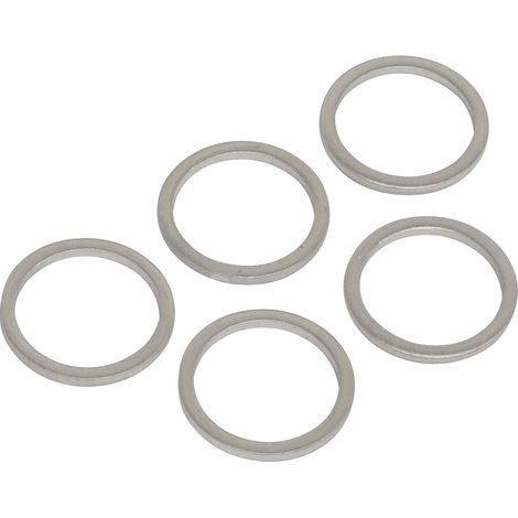 Sealey VS15SPW Sump Plug Washer M15 - Pack of 5