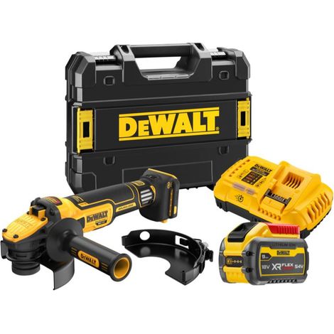DEWALT SZLIFIERKA KĄTOWA 125mm 18V DCG409VSX1T 1x9,0Ah REG. OBR. TSTAK