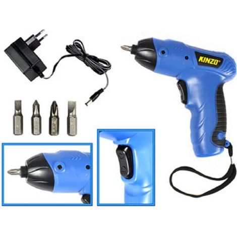 TrAdE Shop Traesio - Avvitatore Cordless A Batteria Ricaricabile Mini Trapano 3,6 V Reversibile -